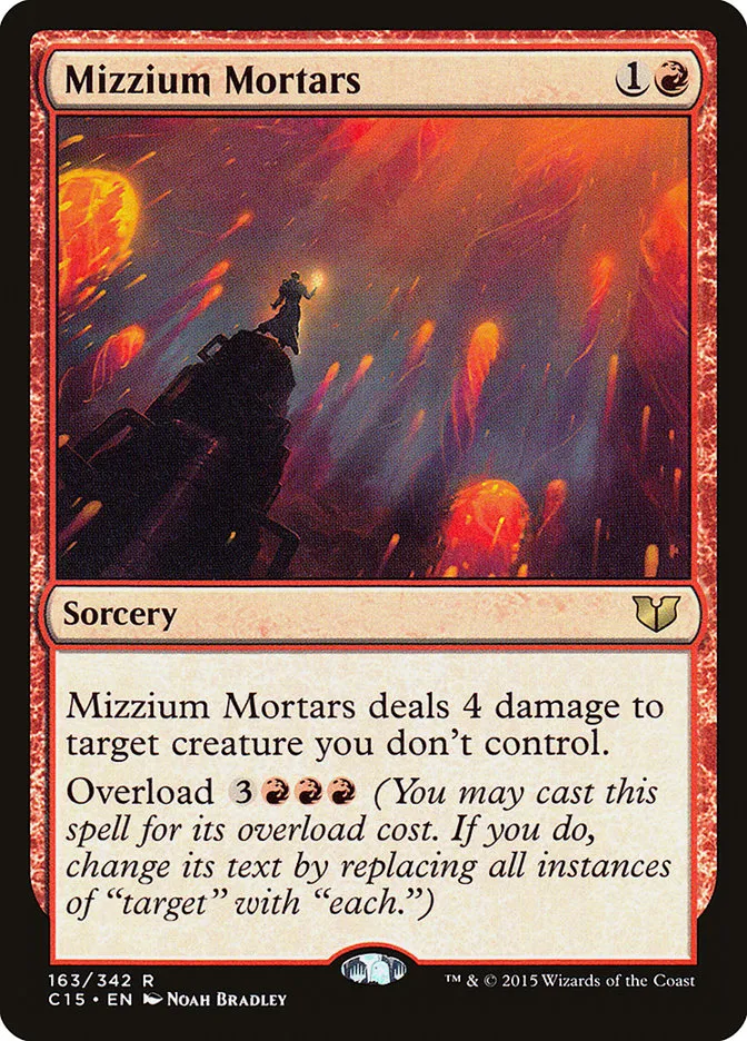 2015 Commander 2015 Mizzium Mortars rare #163 rare card image