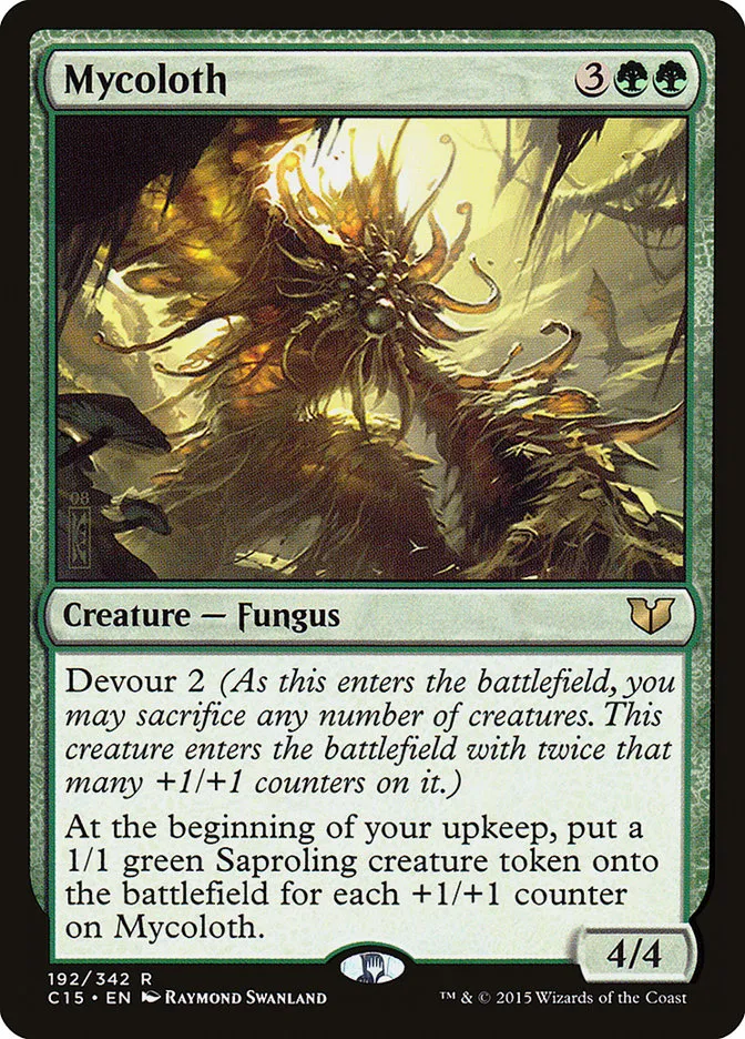 2015 Commander 2015 Mycoloth rare #192 rare card image