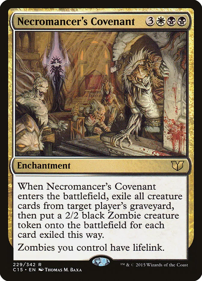 2015 Commander 2015 Necromancer's Covenant #229 rare card image
