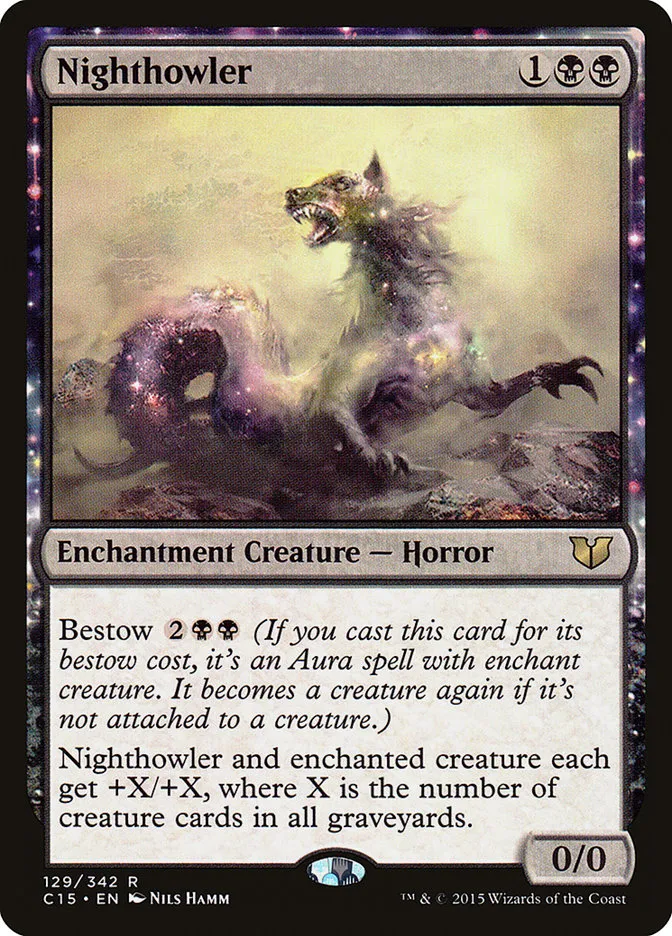 2015 Commander 2015 Nighthowler rare #129 rare card image