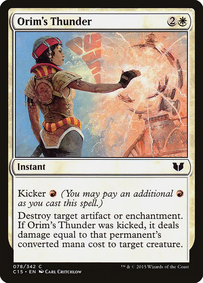 2015 Commander 2015 Orim's Thunder common #78 common card image