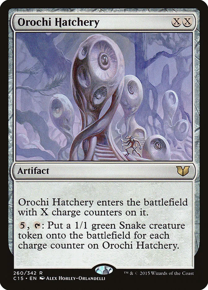2015 Commander 2015 Orochi Hatchery #260 rare card image