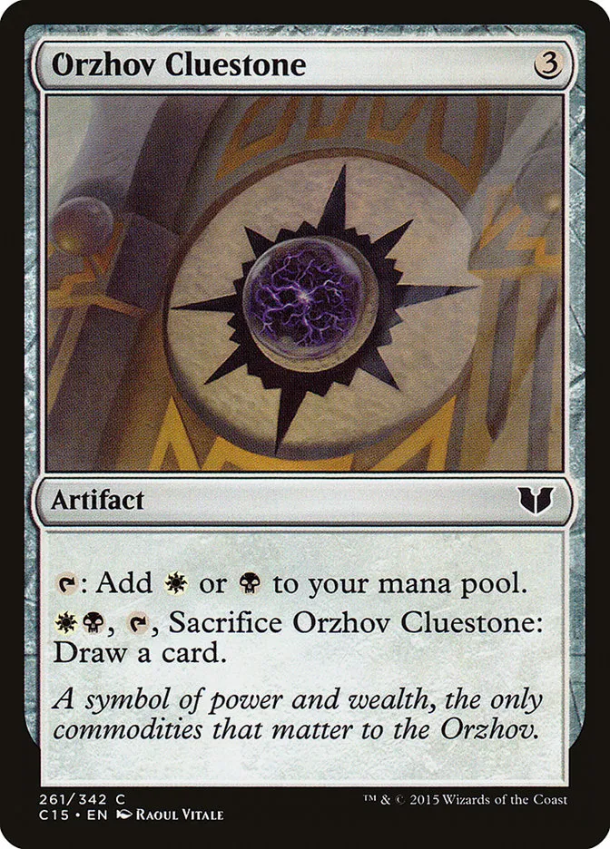 2015 Commander 2015 Orzhov Cluestone common #261 common card image