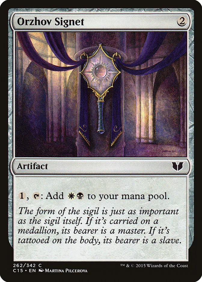 2015 Commander 2015 Orzhov Signet common #262 common card image