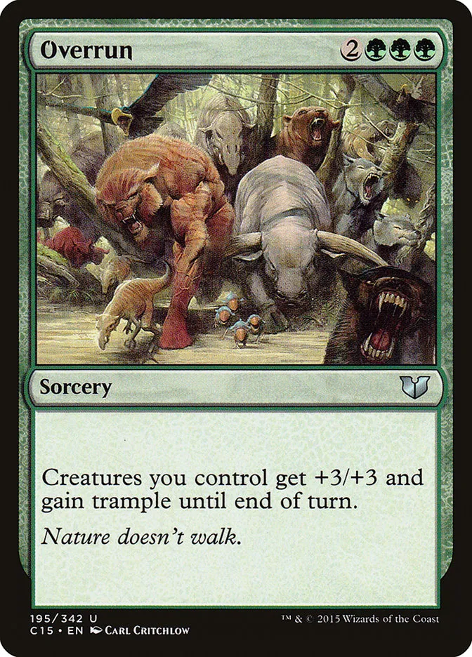 2015 Commander 2015 Overrun uncommon #195 uncommon card image