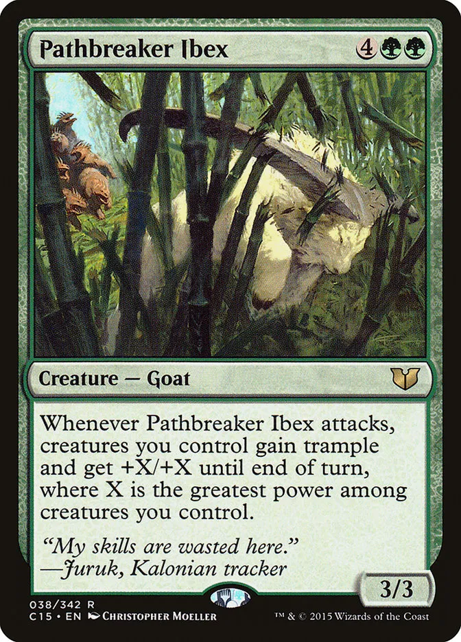 2015 Commander 2015 Pathbreaker Ibex rare #38 rare card image