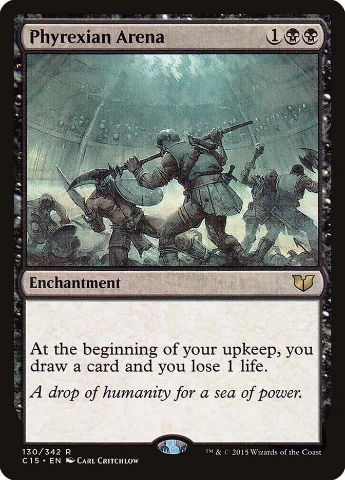 2015 Commander 2015 Phyrexian Arena rare #130 rare card image