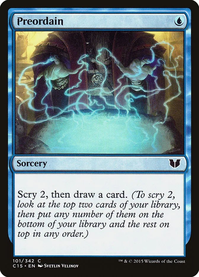 2015 Commander 2015 Preordain common #101 common card image