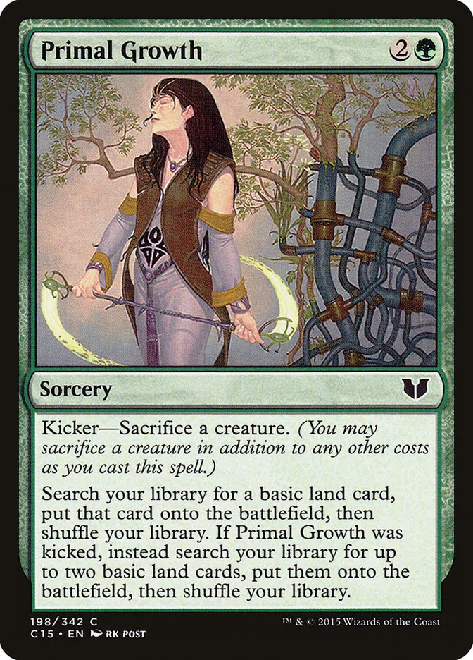 2015 Commander 2015 Primal Growth common #198 common card image