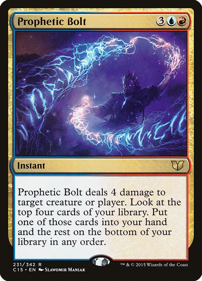 2015 Commander 2015 Prophetic Bolt rare #231 rare card image