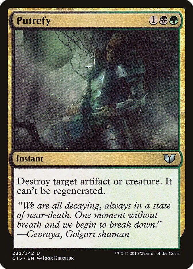 2015 Commander 2015 Putrefy uncommon #232 uncommon card image