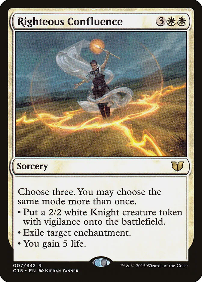 2015 Commander 2015 Righteous Confluence rare #7 rare card image