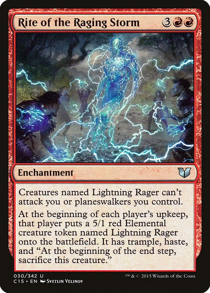 2015 Commander 2015 Rite of the Raging Storm #30 uncommon card image