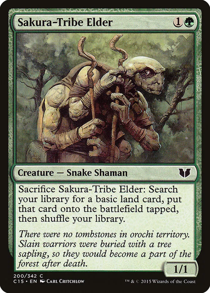 2015 Commander 2015 Sakura-Tribe Elder common #200 common card image