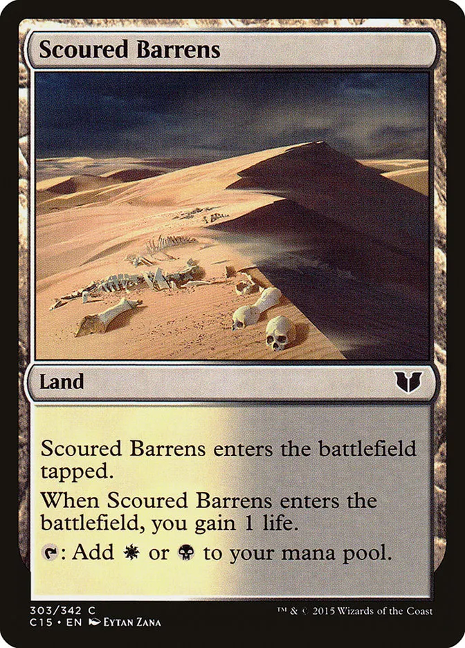 2015 Commander 2015 Scoured Barrens common #303 common card image