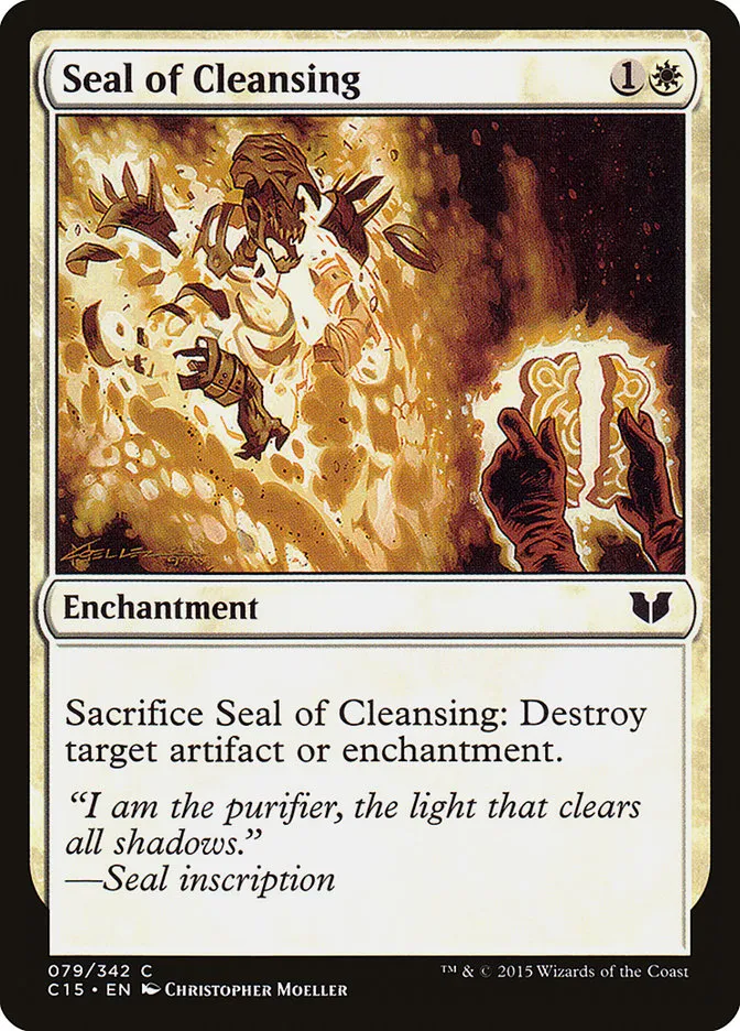 2015 Commander 2015 Seal of Cleansing #79 common card image