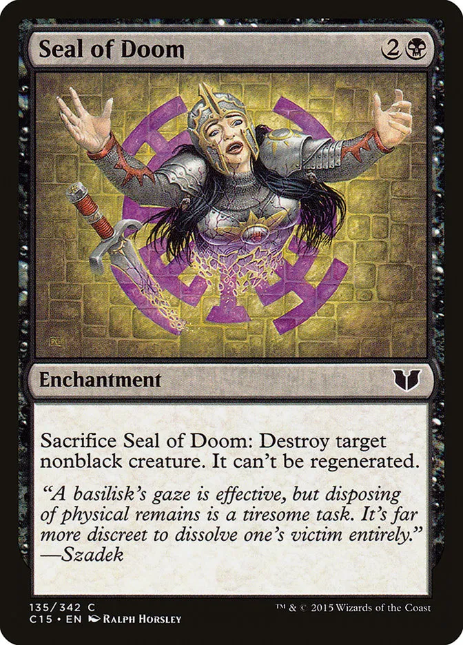 2015 Commander 2015 Seal of Doom #135 common card image