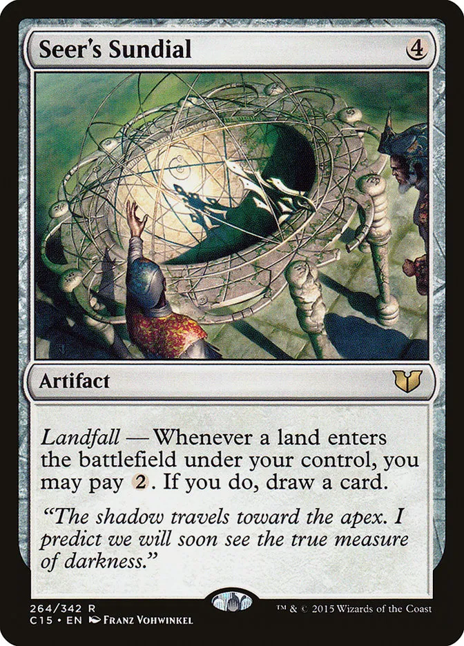 2015 Commander 2015 Seer's Sundial #264 rare card image