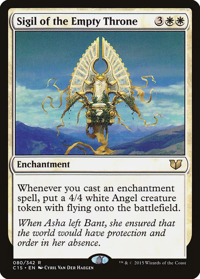 2015 Commander 2015 Sigil of the Empty Throne rare #80 rare card image