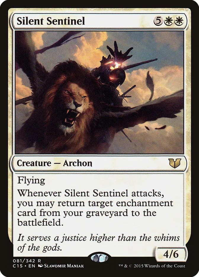 2015 Commander 2015 Silent Sentinel rare #81 rare card image