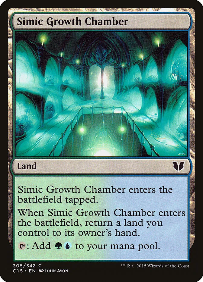 2015 Commander 2015 Simic Growth Chamber common #305 common card image