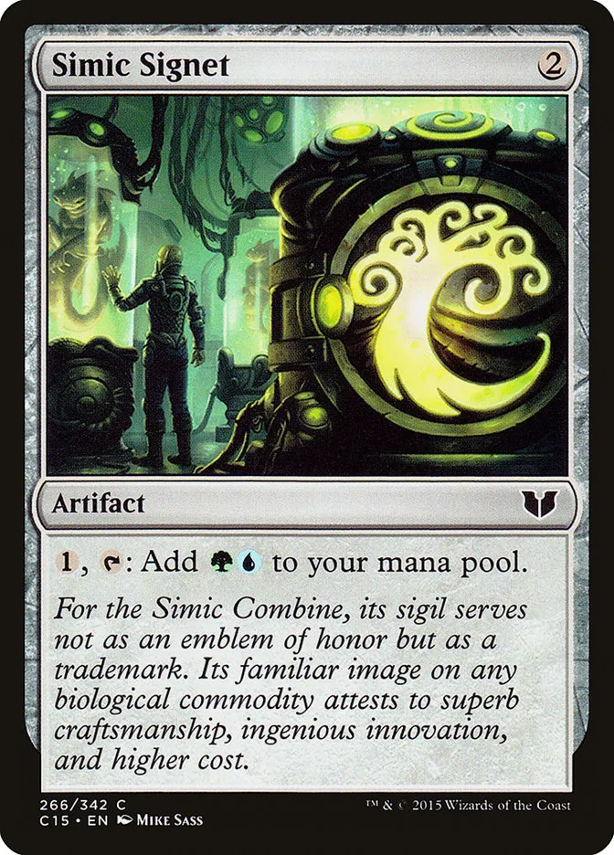 2015 Commander 2015 Simic Signet common #266 common card image