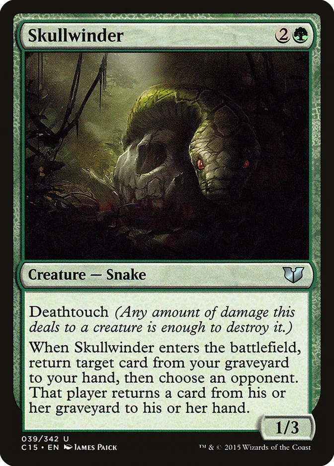 2015 Commander 2015 Skullwinder uncommon #39 uncommon card image