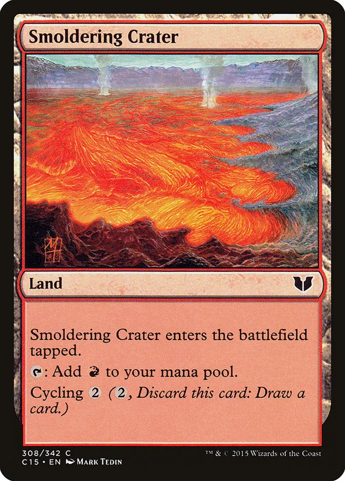 2015 Commander 2015 Smoldering Crater common #308 common card image