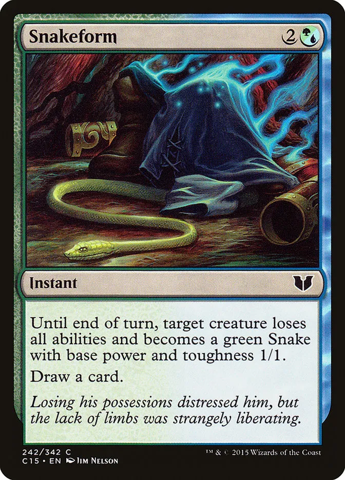 2015 Commander 2015 Snakeform common #242 common card image