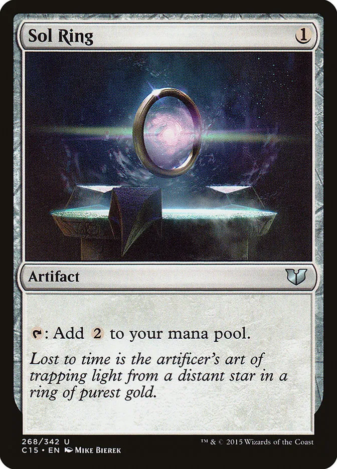 2015 Commander 2015 Sol Ring uncommon #268 uncommon card image