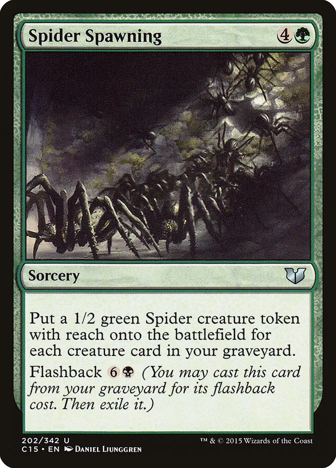 2015 Commander 2015 Spider Spawning uncommon #202 uncommon card image