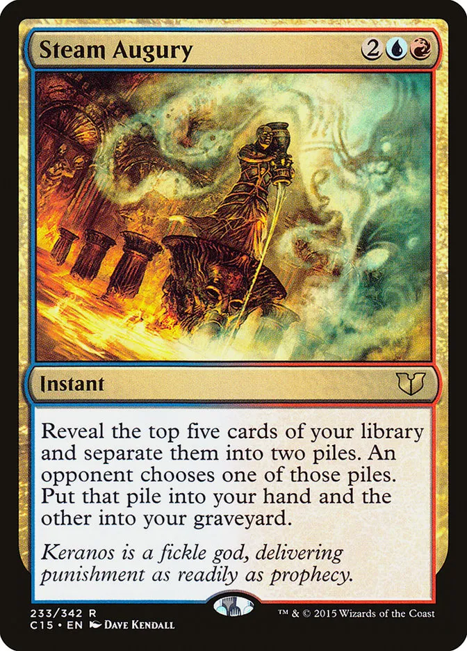 2015 Commander 2015 Steam Augury #233 rare card image