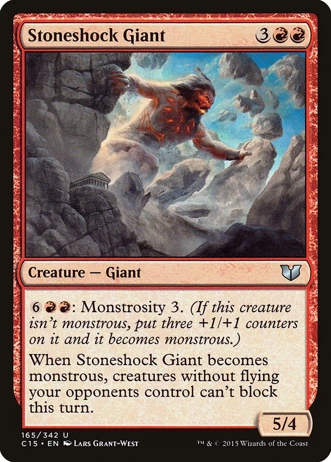2015 Commander 2015 Stoneshock Giant uncommon #165 uncommon card image