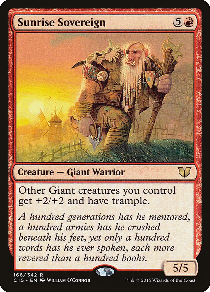 2015 Commander 2015 Sunrise Sovereign #166 rare card image