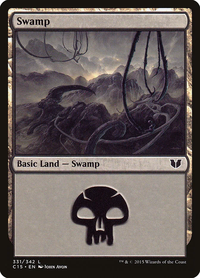 2015 Commander 2015 Swamp common #331 common card image