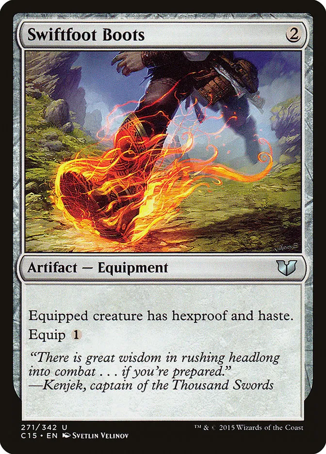 2015 Commander 2015 Swiftfoot Boots #271 uncommon card image