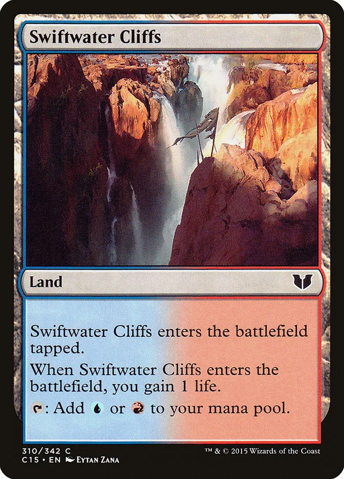 2015 Commander 2015 Swiftwater Cliffs common #310 common card image