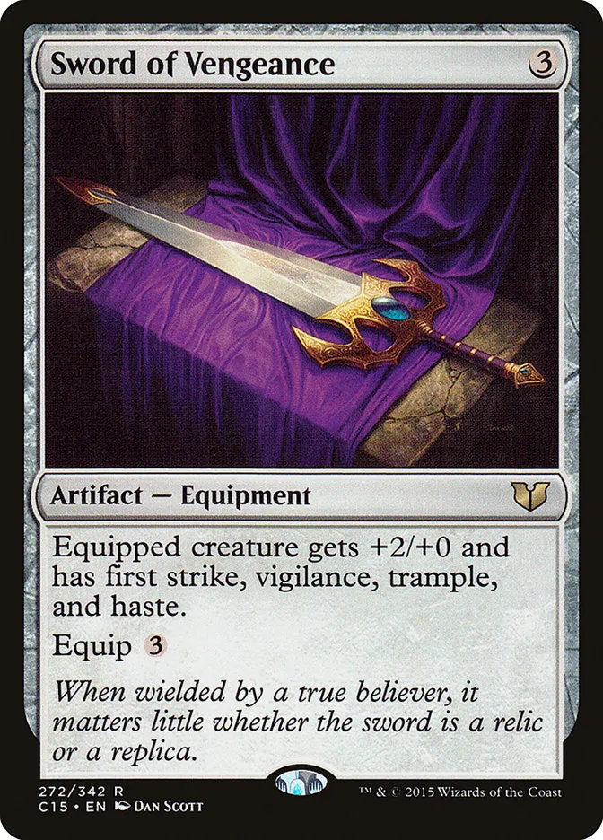 2015 Commander 2015 Sword of Vengeance #272 rare card image