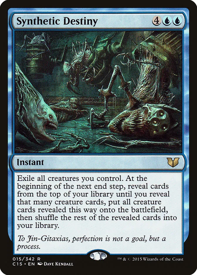 2015 Commander 2015 Synthetic Destiny rare #15 rare card image
