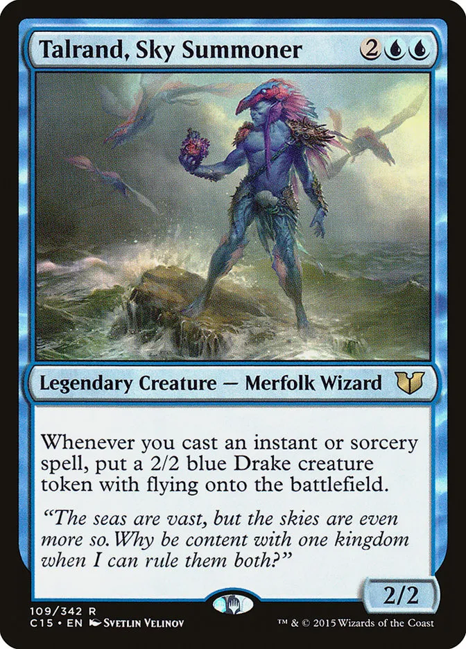 2015 Commander 2015 Talrand, Sky Summoner rare #109 rare card image