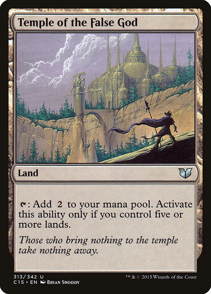 2015 Commander 2015 Temple of the False God #313 uncommon card image