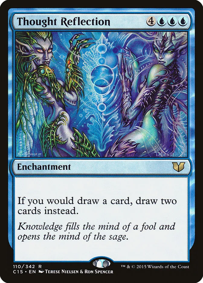 2015 Commander 2015 Thought Reflection rare #110 rare card image
