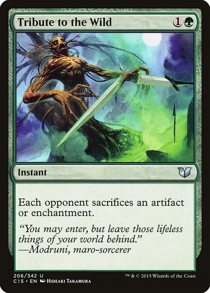 2015 Commander 2015 Tribute to the Wild #206 uncommon card image