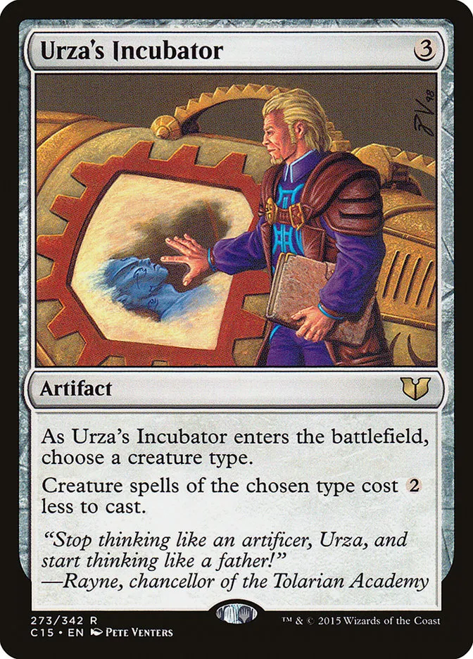 2015 Commander 2015 Urza's Incubator rare #273 rare card image