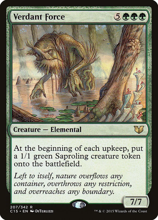 2015 Commander 2015 Verdant Force rare #207 rare card image