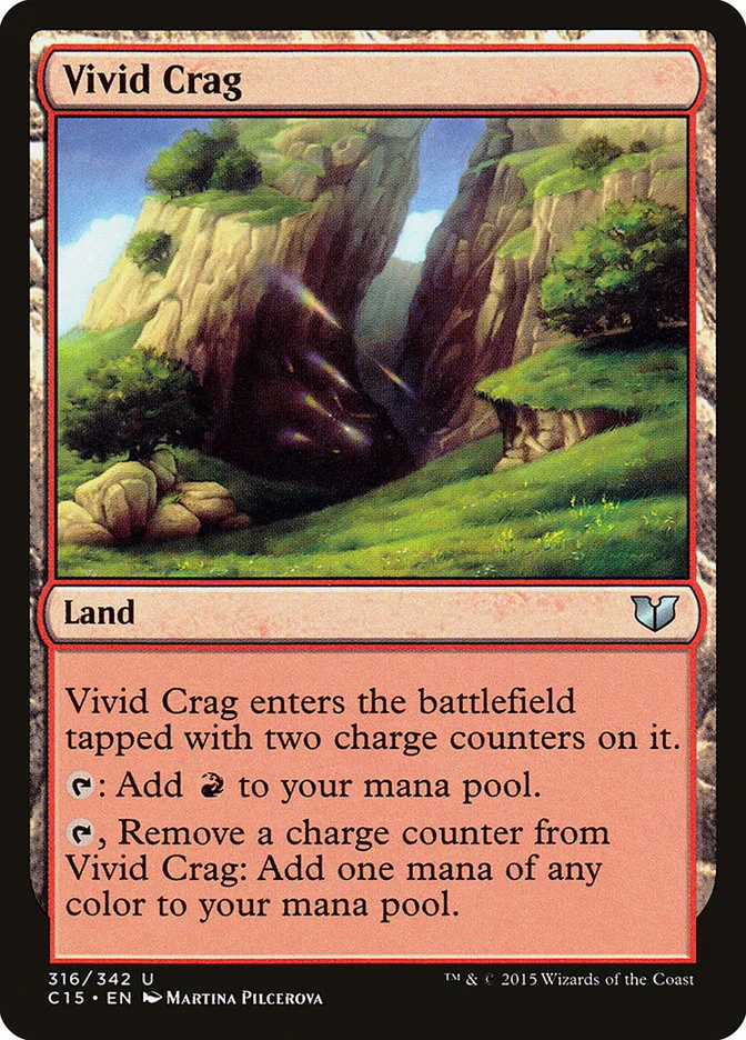 2015 Commander 2015 Vivid Crag uncommon #316 uncommon card image