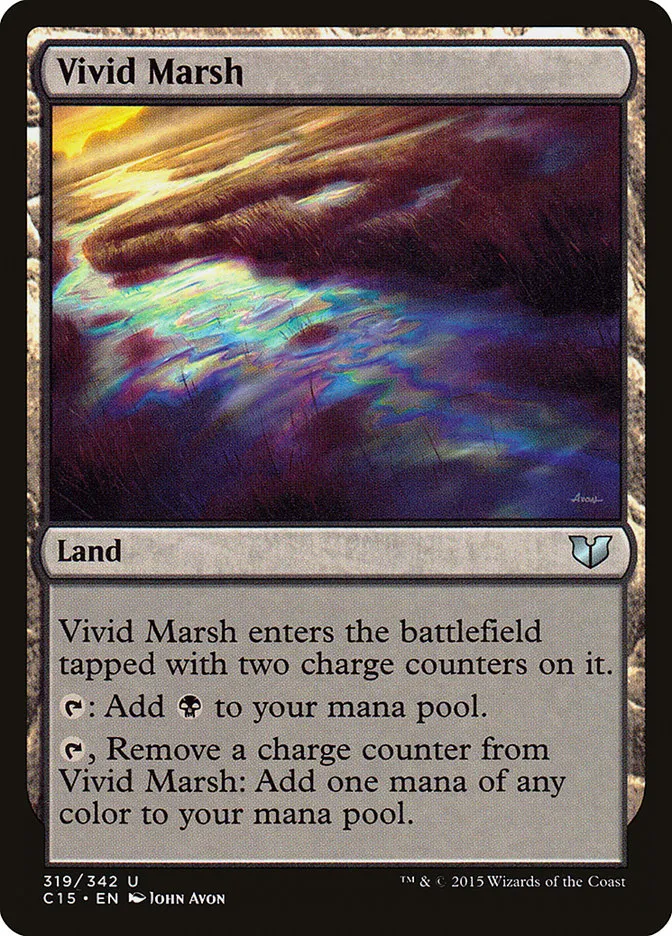 2015 Commander 2015 Vivid Marsh uncommon #319 uncommon card image