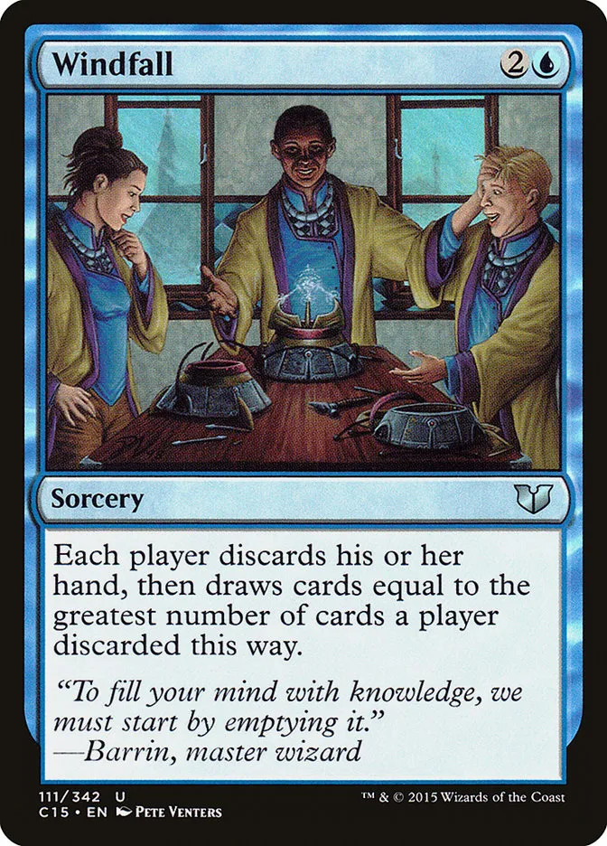 2015 Commander 2015 Windfall uncommon #111 uncommon card image