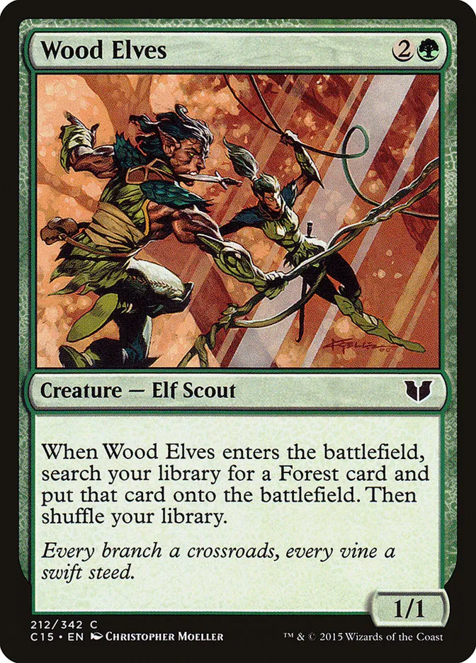 2015 Commander 2015 Wood Elves #212 common card image
