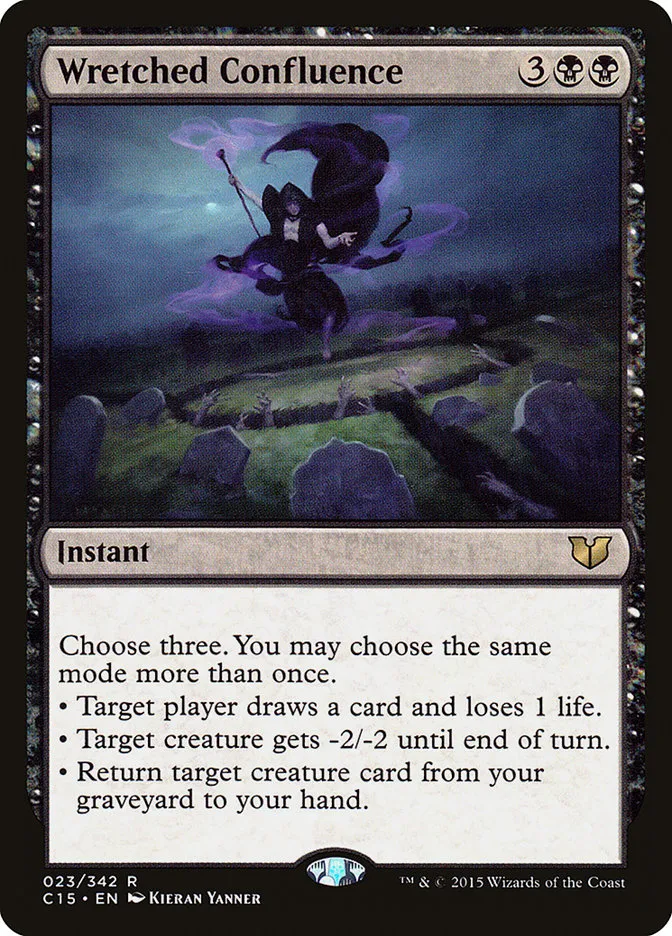 2015 Commander 2015 Wretched Confluence rare #23 rare card image